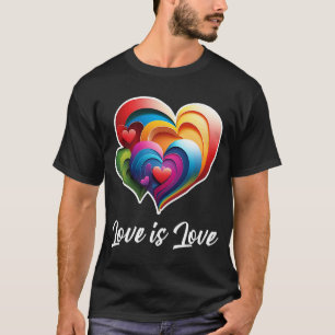 Camiseta O amor é uma roupa de amor para Dia de os namorado