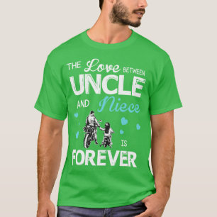 Camiseta O Amor Entre O Tio E A sobrinha Para Sempre Feliz