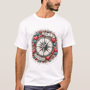 Camiseta O amor está em todas as direções