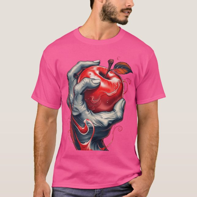 Camiseta O amor está no aperto: Maçã Vermelha Inspirada na  (Frente)