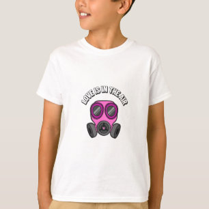 Camiseta O Amor Está No Ar Cartaz Gráfico de Romance Sombri