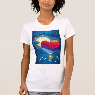 Camiseta O amor está no ar da T-Shirt