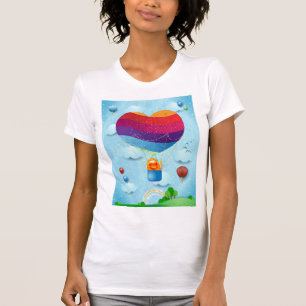 Camiseta O amor está no ar da T-Shirt