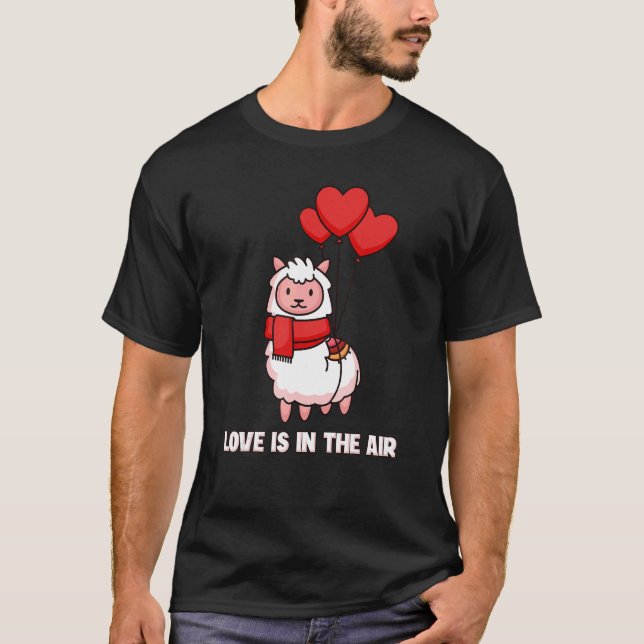 Camiseta O Amor Está No Ar Vlama Vicuna Guanaco Breeder Al (Frente)