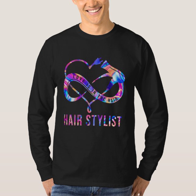 Camiseta O Amor Está No Cabeleireiro E No Hairstylist (Frente)
