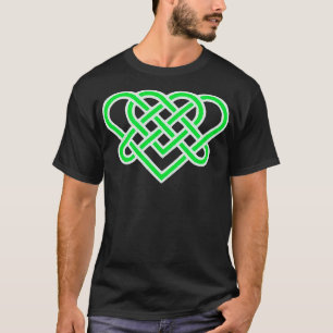 Camiseta O Amor Eterno Celta Nó Romântico Desi Verde