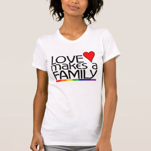 Camiseta O amor faz uma família