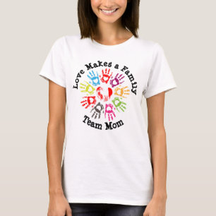 Camiseta O amor faz uma família - adopção da parentalida