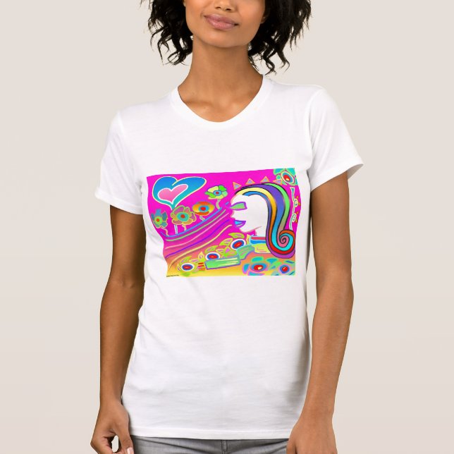 Camiseta O amor florescerá: Espaço ideal (Frente)