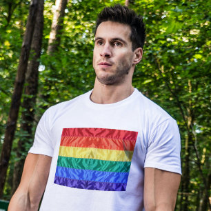 Camiseta O amor LGBTQ LGBT Orgulho gay do Arco-Íris é amor