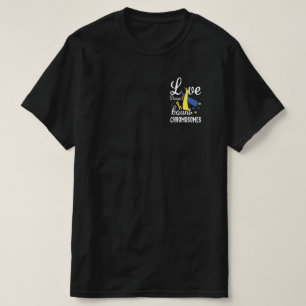 Camiseta O amor não conta cromossomos em síndrome de Down