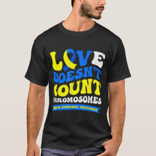 Camiseta O amor não conta cromossomos mundo síndrome de dow