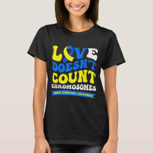 Camiseta O amor não conta cromossomos síndrome de down