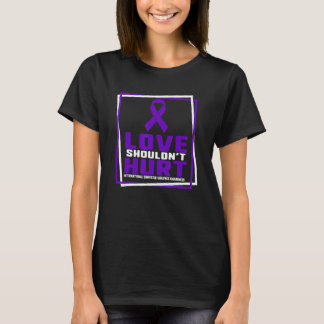 Camiseta O amor não deve ferir a consciência da violência d