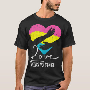 Camiseta O Amor Não Precisa De Gênero Orgulho Panseual Cora