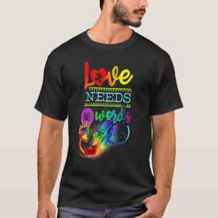 CAMISETA O AMOR NÃO PRECISA DE PALAVRAS AUTISMO ASD CONSCIE