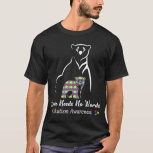 Camiseta O Amor Não Precisa De Palavras Autismo Sensibiliza