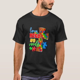 Camiseta O Amor Não Precisa de Palavras Conscientização do