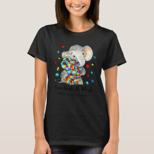 Camiseta O Amor Não Precisa de Palavras Conscientização sob