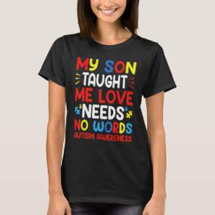 Camiseta O Amor Não Precisa de Palavras Mãe Conscientização