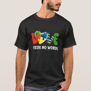 Camiseta O Amor Não Precisa de Palavras Puzzle de Conscient