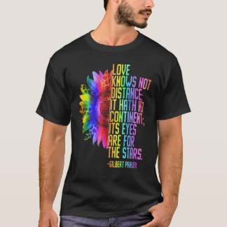 Camiseta O Amor Não Sabe Distância A Igualdade Do Orgulho L