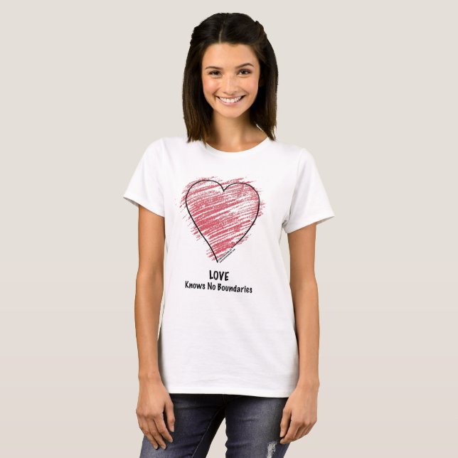 Camiseta O amor não sabe nenhum limite (Frente Completa)