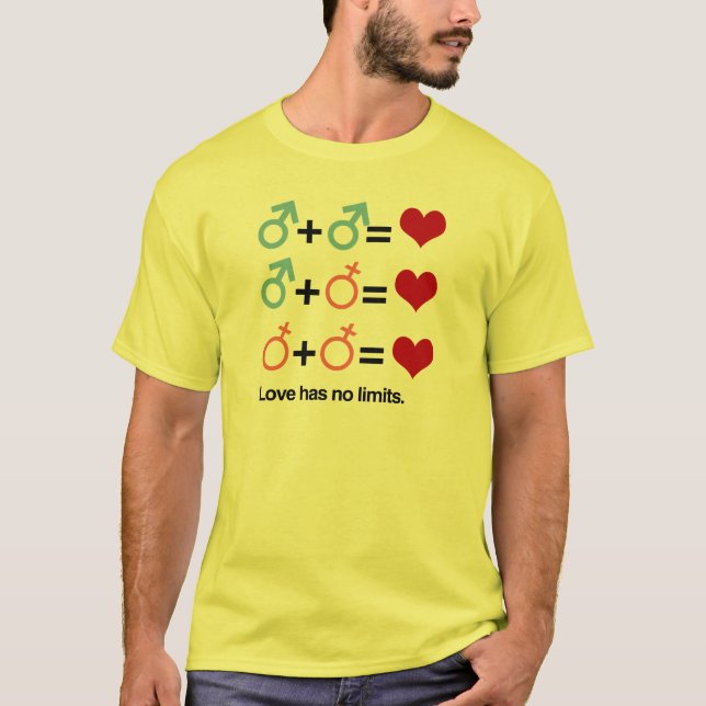 Camiseta O amor não tem nenhum limite (Frente)