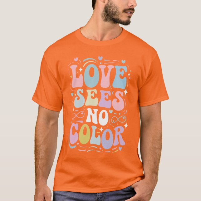 Camiseta O amor não vê cor (Frente)