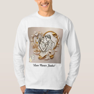 Camiseta "O Amor Nunca Desaparece"