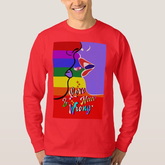 Camiseta O amor nunca é orgulho errado (Frente)