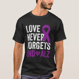 Camiseta O Amor Nunca Esquece A Consciência Da Fita Roxa
