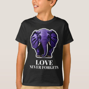 Camiseta O Amor Nunca Esquece Elefante Para Mulher Heimerhe