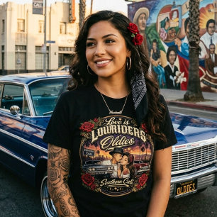 Camiseta O amor são Lowriders e músicas antigas 