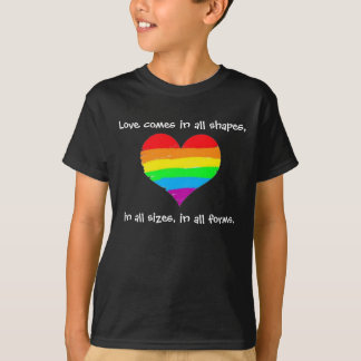 Camiseta O amor vem em todas as formas