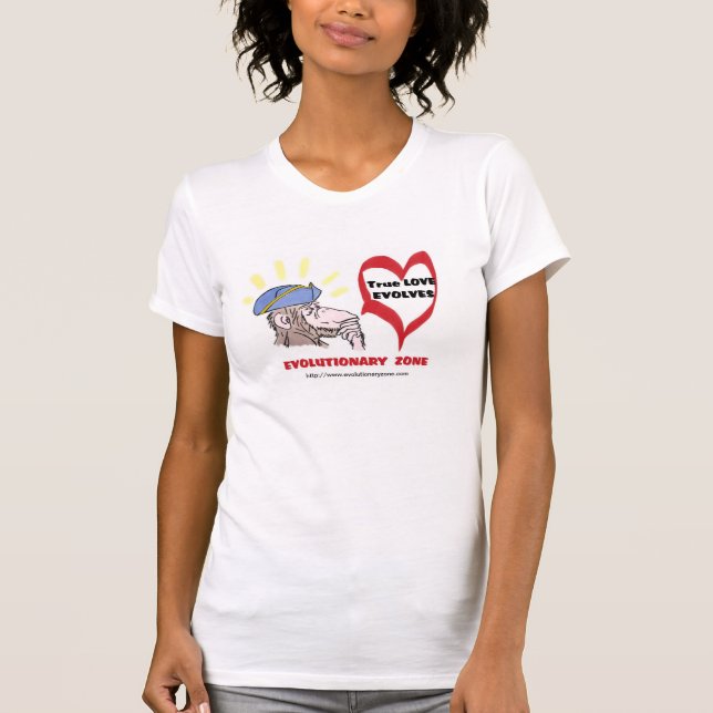 Camiseta O amor verdadeiro macaco-macaco (Frente)