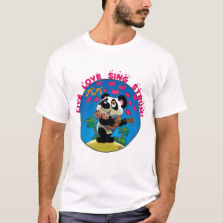Camiseta O amor vivo canta o Strum