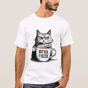 Camiseta O Amorso É Melhor - Design de Cota de Café Negrito