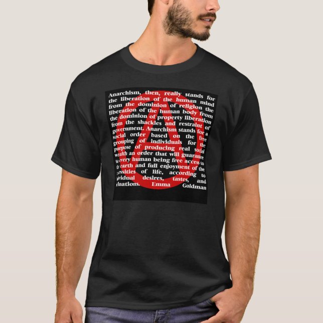 Camiseta O anarquismo é citações (Frente)