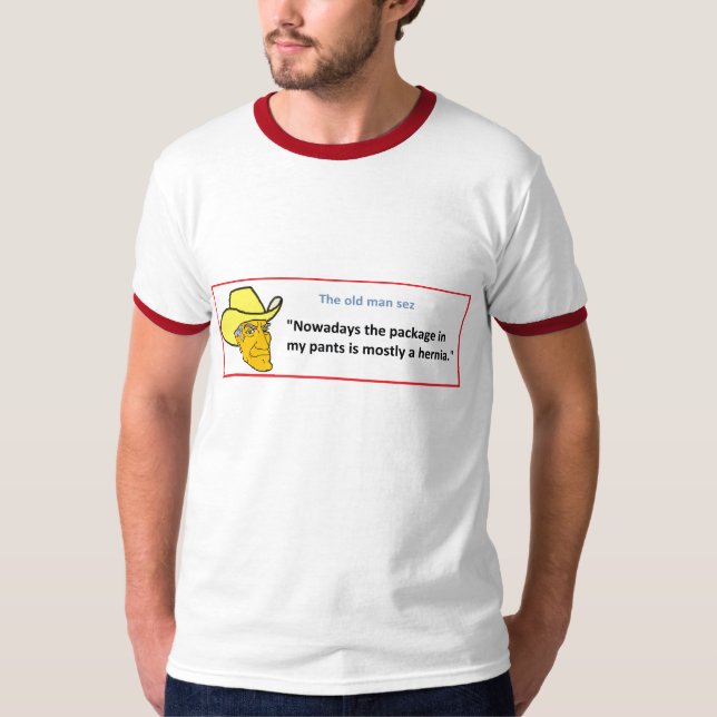 CAMISETA O ANCIÃO SEZ… HOJE EM DIA O PACOTE EM… (Frente)