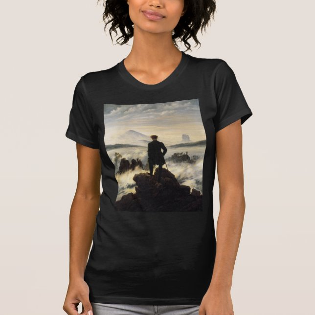 Camiseta O andarilho acima do mar da névoa (Frente)