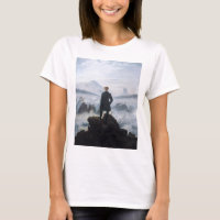 O andarilho sobre o mar de nevoeiro de Caspar Davi