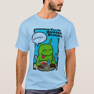 Camiseta O Android da fome