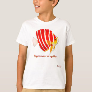 Camiseta O Angelfish do Peppermint caçoa o t-shirt