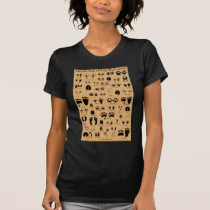 Camiseta O animal segue o poster de Pawprints