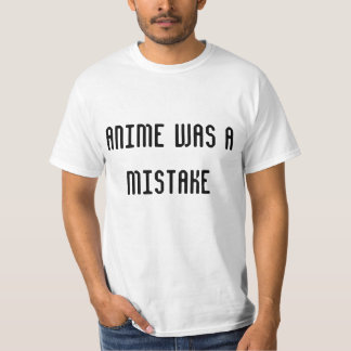 Camiseta o anime era um erro