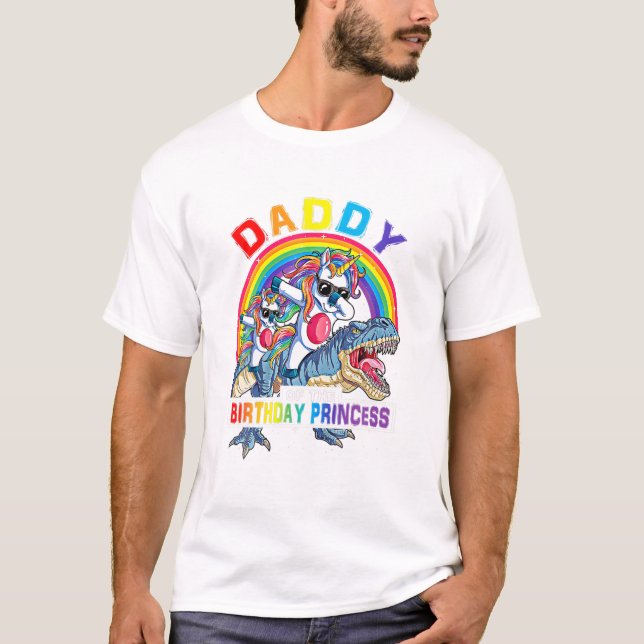 Camiseta O Aniversário da Princesa Menina (Frente)
