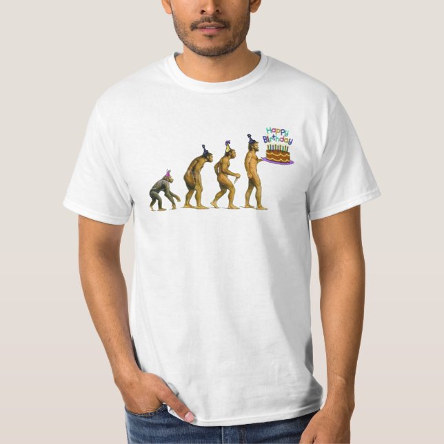 Camiseta O aniversário de Charles Darwin - 12 de fevereiro (Frente)