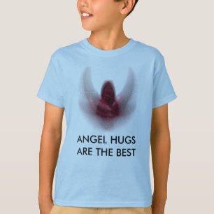 CAMISETA O ANJO ABRAÇA O T-SHIRT DOS MIÚDOS