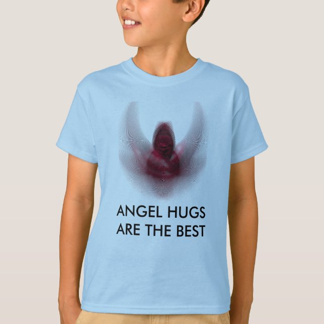 CAMISETA O ANJO ABRAÇA O T-SHIRT DOS MIÚDOS (Frente)